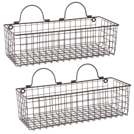 DII&#xAE; Medium Wire Wall Baskets, 2ct.
